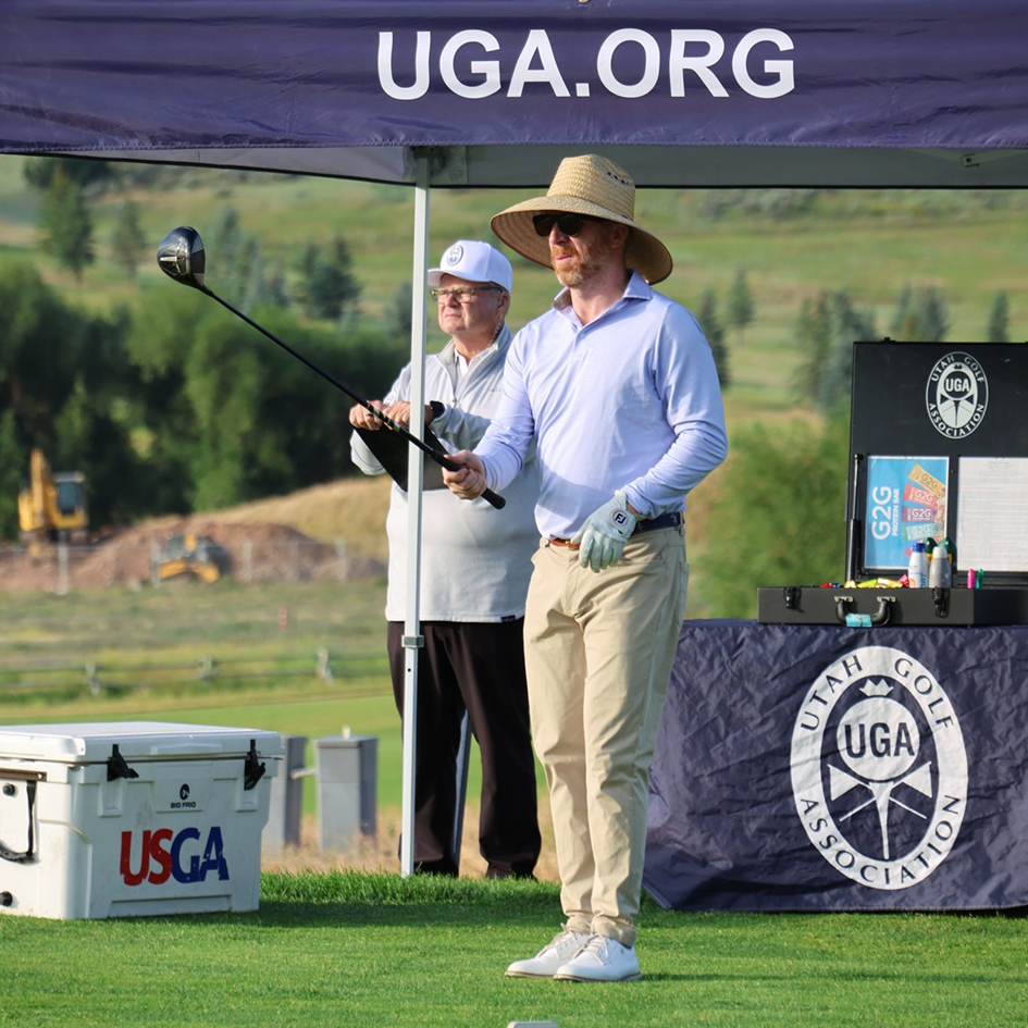 UGA event with golfer