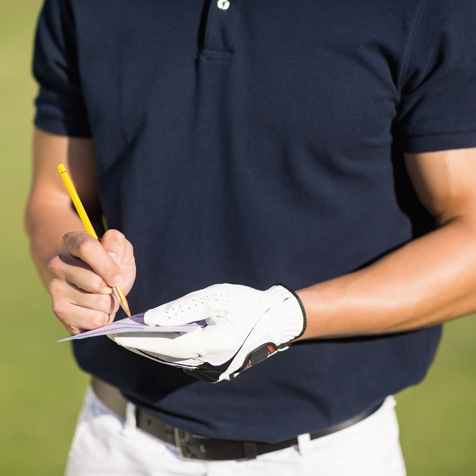Golf score card