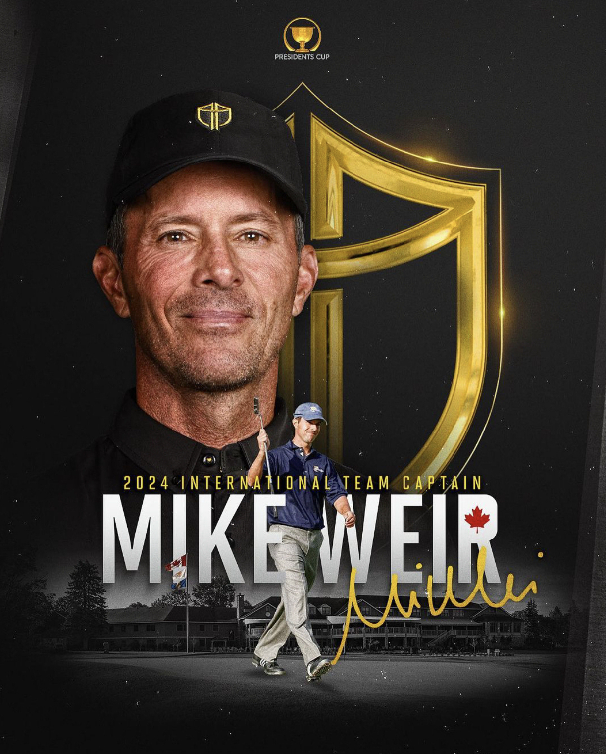 Mike Weir named International Team Captain for 2024 Presidents Cup